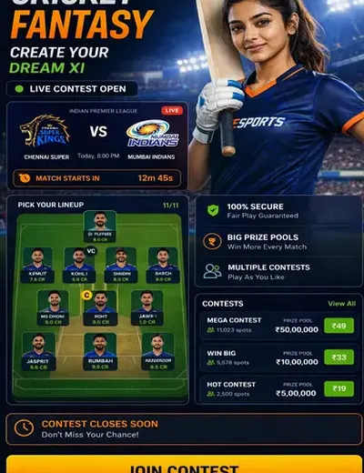 Www25bet (25 bet) fantasy cricket & matchday visual 3